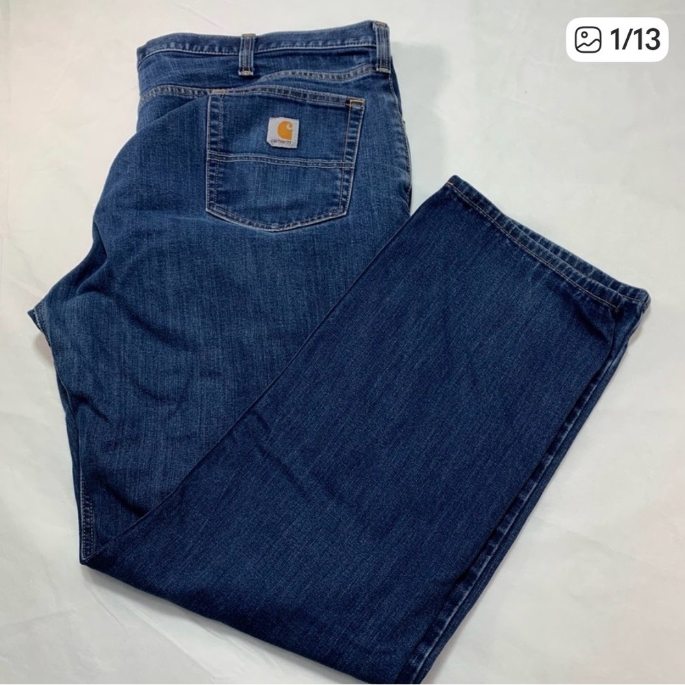 Carhartt Mens Jeans Relaxed Fit Denim Blue Size 44X32